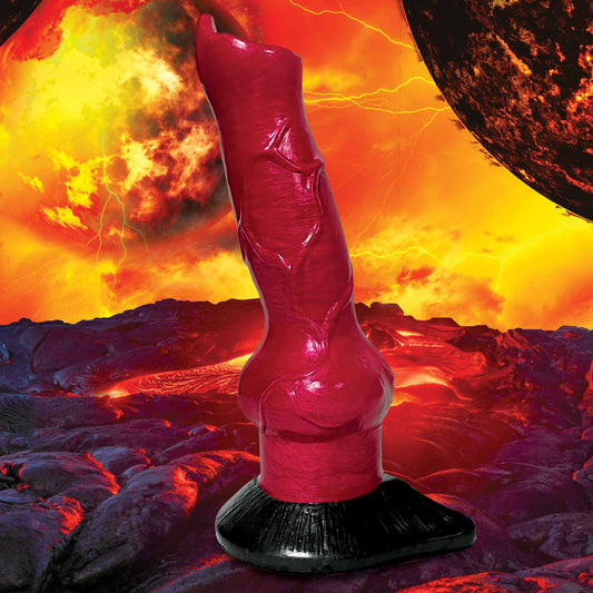 Creature Cocks Hell-Hound Canine Penis Silicone Dildo - Red 19 cm Canine Dildo-AG874