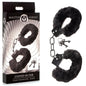 Master Series Cuffed in Fur - Black Fluffy Handcuffs-AG937-BLACK