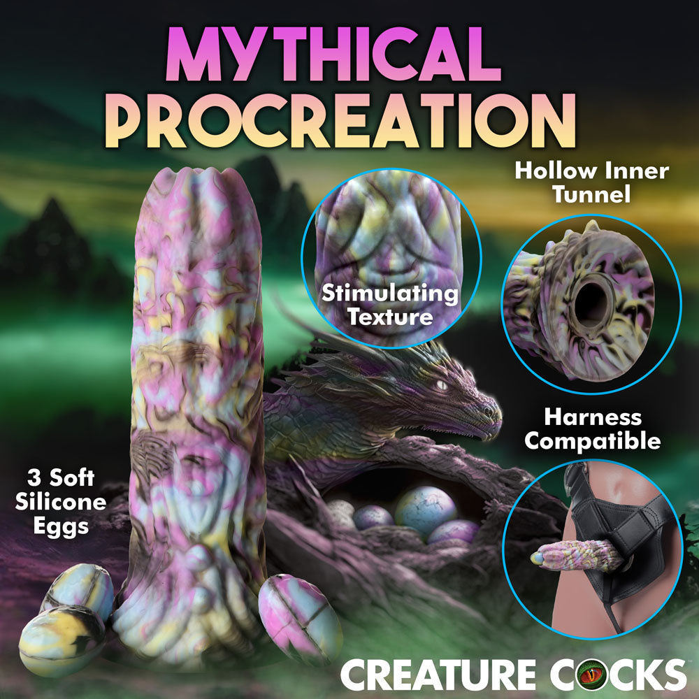 Creature Cocks Dragon Spawn - Multi-Coloured 18.5 cm Ovipositor Fantasy Dildo