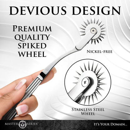 Master Series Silver Sensation - Metal Wartenberg Wheel-AH463