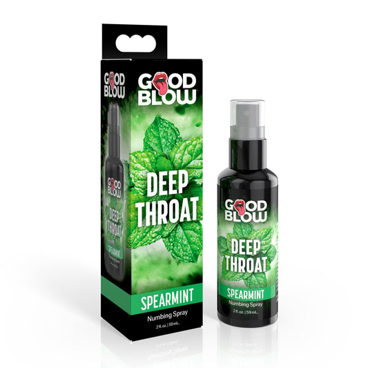 Good Blow Deep Throat Spray - Spearmint - Spearmint Flavoured Numbing Spray - 59 ml Spray-AH588-SPEAR