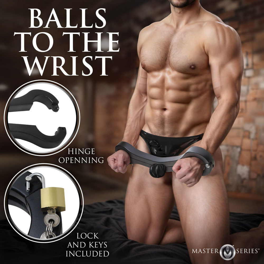 Master Series Punished - Balls To Wrist Humbler Restraint-AH749
