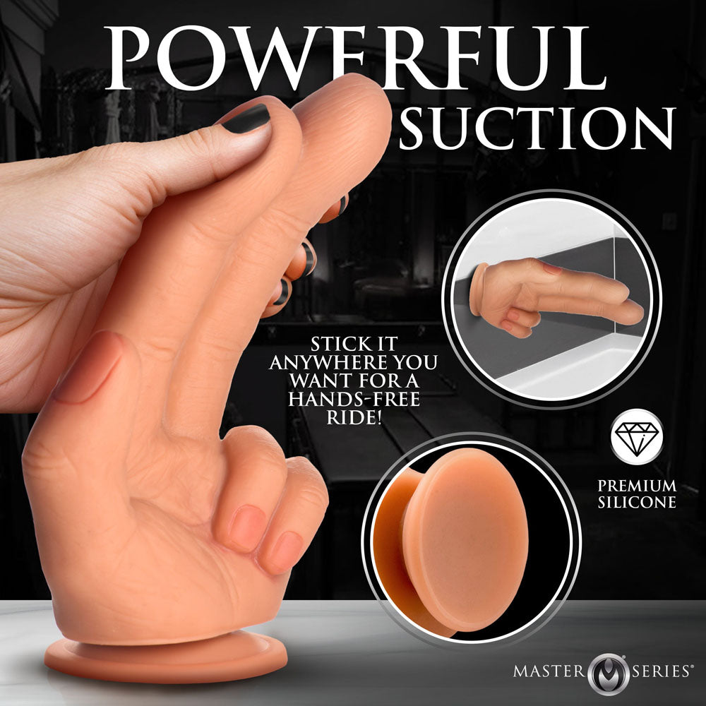 Master Series The Shocker - Flesh 20.8 cm Finger Dildo-AH780