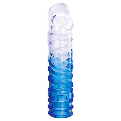 Adam & Eve SAPPHIRE Sleeve Set - Blue Clear Penis Sleeve Set - Set of 4