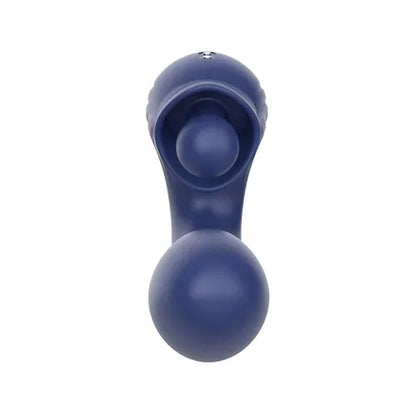 Adam & Eve THE BIG BALLER - Navy Blue 18.8 cm USB Rechargeable Thrusting Rabbit Vibrator
