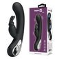 Party Up COLIN Rabbit Vibe - Black - Black 21 cm USB Rechargeable Rabbit Vibrator-BI-014420-1-PU