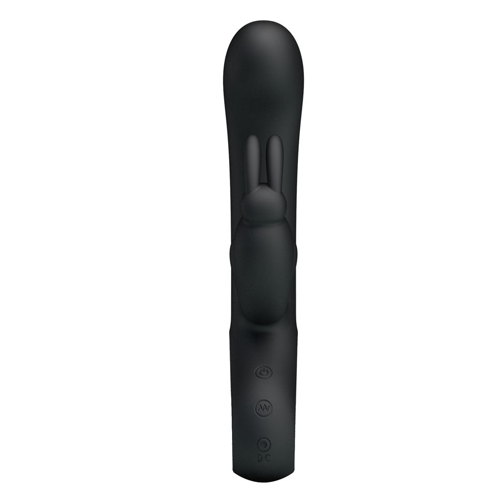 Party Up COLIN Rabbit Vibe - Black - Black 21 cm USB Rechargeable Rabbit Vibrator-BI-014420-1-PU