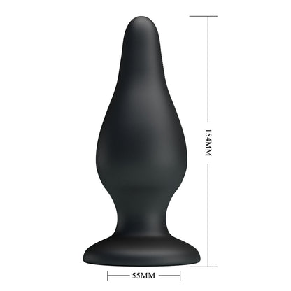 Party Up JEREMY Butt Plug - Black 15.4 cm Butt Plug-BI-014460-PU