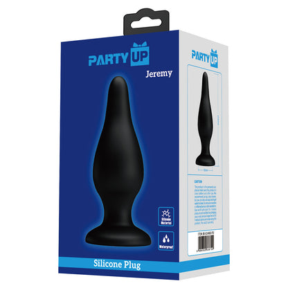 Party Up JEREMY Butt Plug - Black 15.4 cm Butt Plug-BI-014460-PU