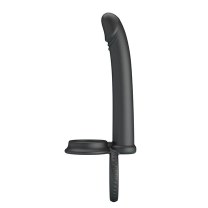 Party Up MARTIN Double Penetrator - Black Cock & Ball Rings with Double Penetrator-BI-210332-PU