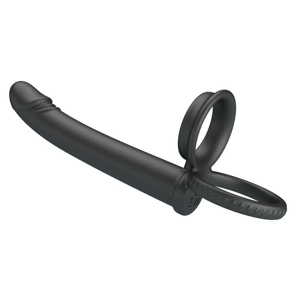 Party Up MARTIN Double Penetrator - Black Cock & Ball Rings with Double Penetrator-BI-210332-PU