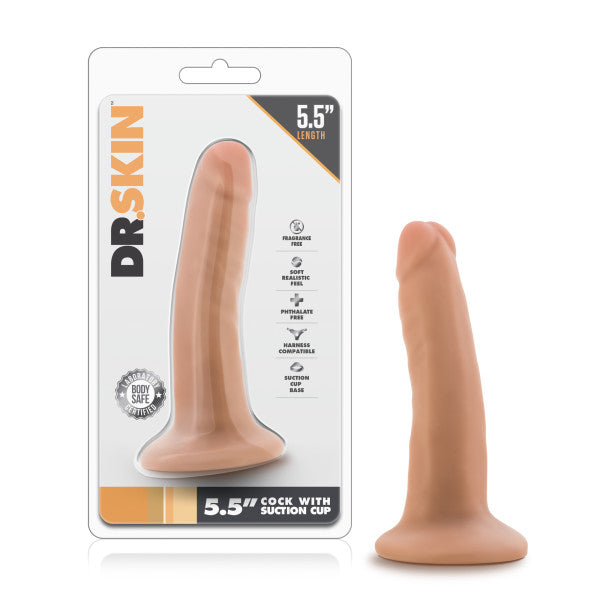 Dr. Skin 5.5 Cock with Suction Cup - Flesh 14 cm (5.5) Dong-BL-14503