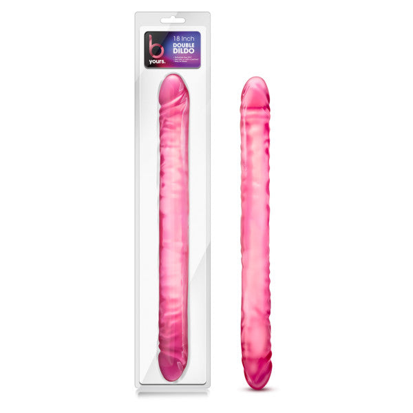 B Yours - 18 Double Dildo - Pink 45.7 cm (18) Double Dong-BL-36790