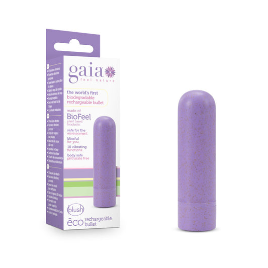 Gaia Eco Rechargeable Bullet - Lilac Purple USB Rechargeable Bullet-BL-83901