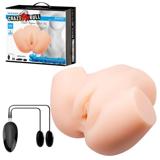 CRAZY BULL VERONICA Vibrating Torso - Flesh Vibrating Torso Masturbator-BM-00900T72ZK