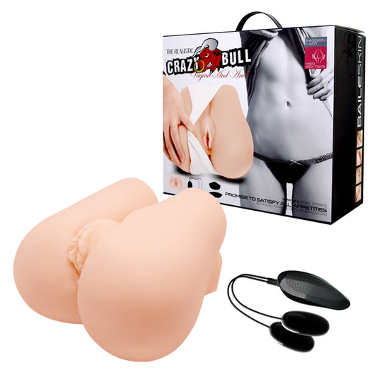 CRAZY BULL Vibrating Missionary Torso - Flesh Vibrating Missionary Torso Masturbator-BM-009113Z-1