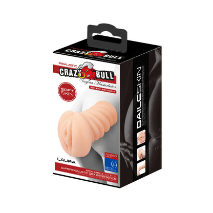 CRAZY BULL LAURA Vagina Stroker - Flesh Vagina Stroker-BM-009149