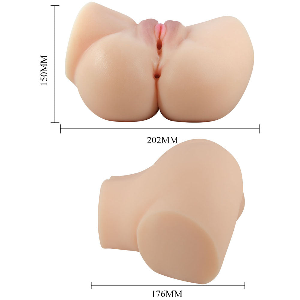 CRAZY BULL EMILIA Vibrating Torso - Flesh Vibrating Torso Masturbator-BM-009245Z