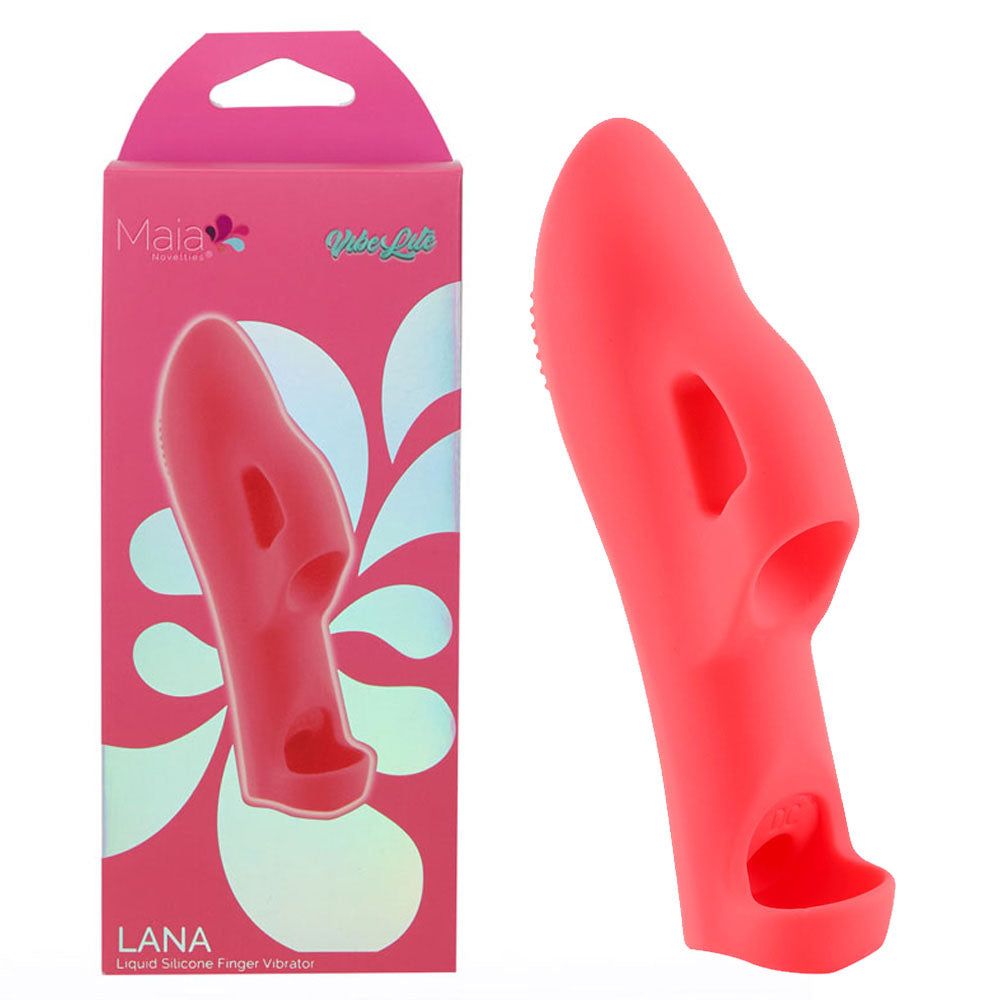 Maia LANA - Red - Red USB Rechargeable Finger Stimulator-BO-25-09-RED