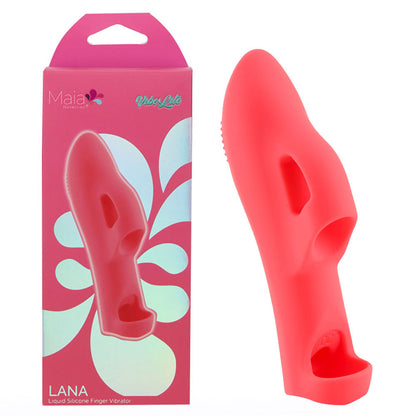 Maia LANA - Red - Red USB Rechargeable Finger Stimulator-BO-25-09-RED