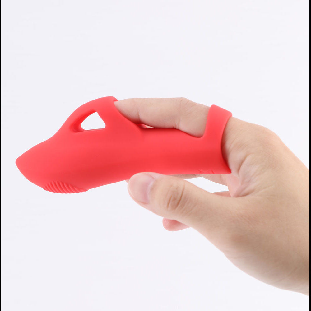 Maia LANA - Red - Red USB Rechargeable Finger Stimulator-BO-25-09-RED