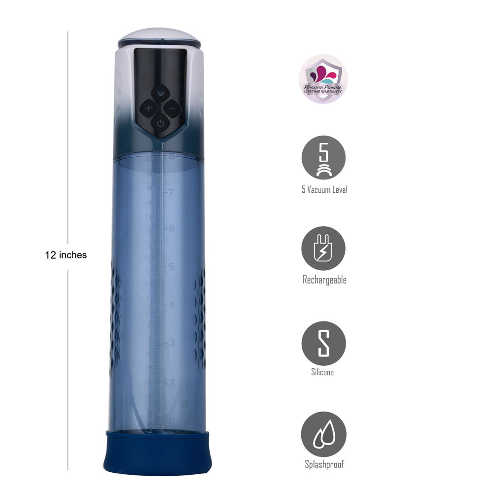 Maia ARCHER - Blue USB Rechargeable Automatic Penis Pump-BO-25-19