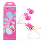 Maia MOLLI - Pink - Pink USB Rechargeable Vibrating Nipple Clamps & Necklace-BO-25-20-PINK