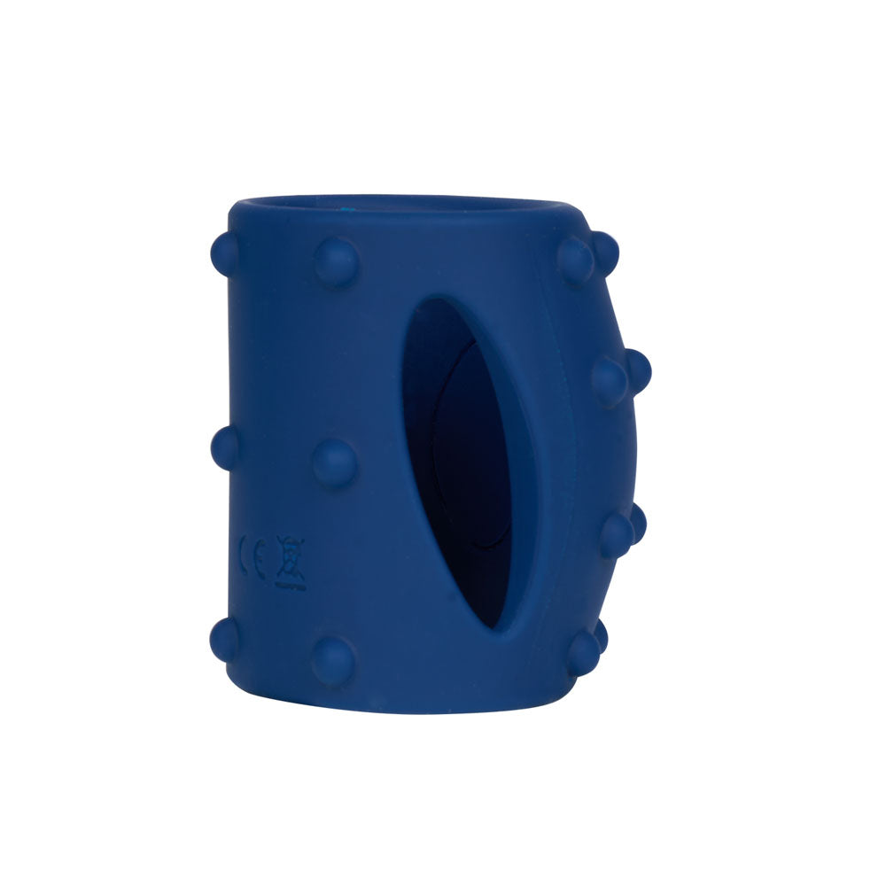 Maia ROMEO - Blue - Blue USB Rechargeable Vibrating Girth Enhancer Sleeve-BO-25-21-BLUE