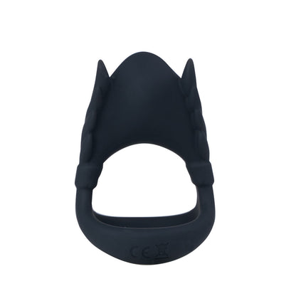Maia ROCKY - Black - Black USB Rechargeable Vibrating Cock & Balls Ring-BO-25-22-BLACK