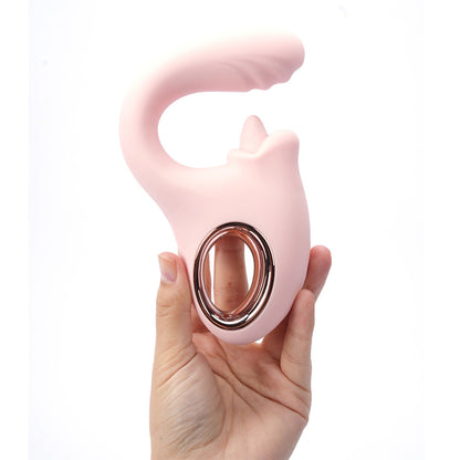 Maia JAYLEE - Pink - Pink USB Rechargeable Dual Motor Vibrator - BO-25-25-PINK