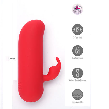 Maia ZIA - Red 7.6 cm USB Rechargeable Mini Bullet Rabbit - BO-25-27
