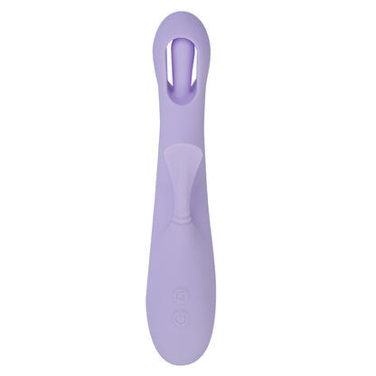 Maia CHARLI - Lavender 22.9 cm USB Rechargeable Flapping & Tapping Rabbit Vibrator - BO-25-30-LAV