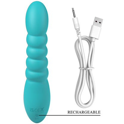 Party Up BRYNLYN - Teal - Teal 18.2 cm USB Rechargeable Rabbit Vibrator-BP-W00001-1