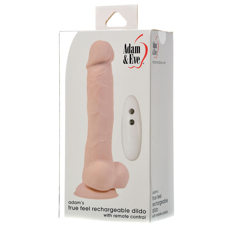 Adam & Eve Adams True Feel Rechargeable Dildo - Flesh 17.8 cm (7) USB Rechargeable Vibrating Dong-C206 1000