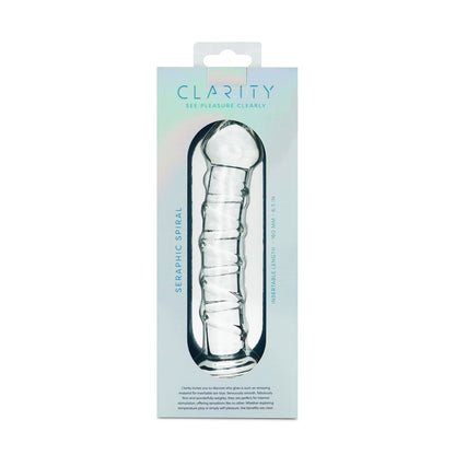 Clarity - Seraphic Spiral - Clear 16 cm Glass Dildo-CLA-01