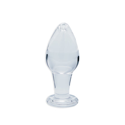 Clarity - Utopian Bud - Clear 8.9 cm Glass Butt Plug-CLA-12