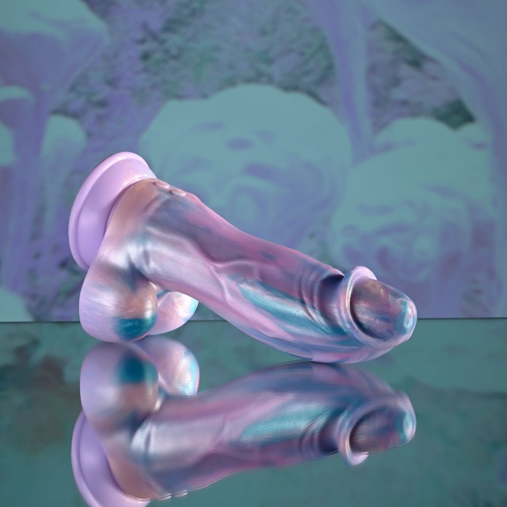 Evolved MYTHICAL - Multicoloured 22.6 cm USB Rechargeable Vibrating Fantasy Dildo with Remote-EN-RD-6411-2