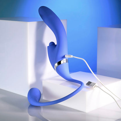 Evolved ALL IN - Purple USB Recahrgeable Triple Stimulating Vibrator-EN-RS-6152-2