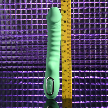 Evolved FULL THROTTLE - Mint Green 24.1 cm USB Rechargeable Vibrator-EN-RS-6909-2