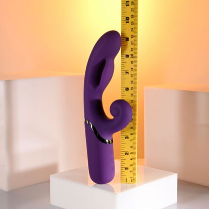 Evolved PLEASURE PUFF - Purple 24.1 cm USB Rechargeable Inflatable Rabbit Vibrator-EN-RS-7234-2