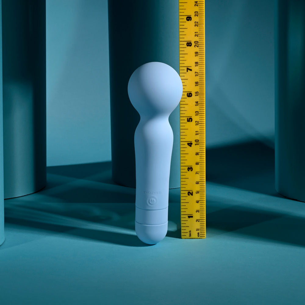 Evolved IRIS - Blue 18.3 cm USB Rechargeable Massage Wand - EN-RS-7265-2
