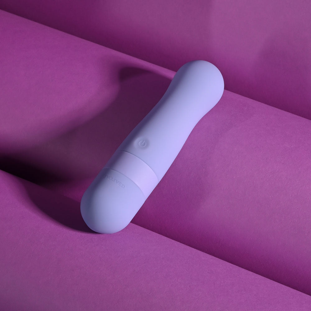 Evolved SQUISHY BULLET - Purple 11 cm USB Rechargeable Bullet - EN-RS-7272-2