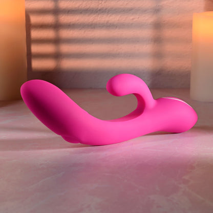 Evolved G-TAPPER - Pink USB Rechargeable Rabbit Vibrator-EN-RS-7616-2