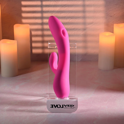 Evolved G-TAPPER - Pink USB Rechargeable Rabbit Vibrator-EN-RS-7616-2
