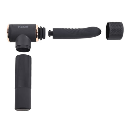 Evolved TOO HOT TO HANDLE - Black USB Rechargeable Thrusting Vibe with Stand-EN-RS-9390-2