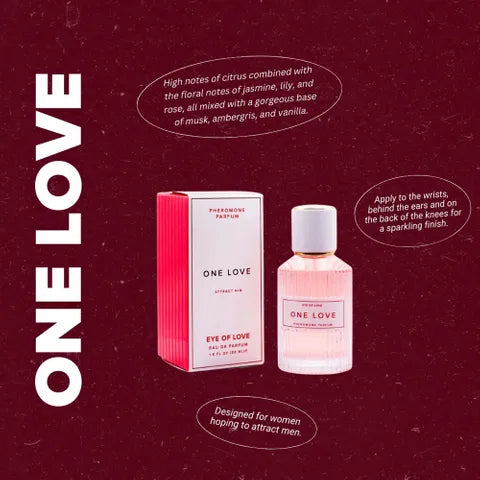 Eye Of Love One Love Pheromone Perfume - 50 ml Rose Scented for Women 