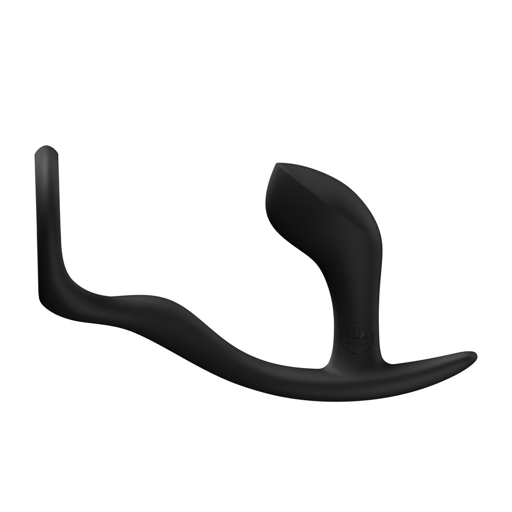 Fun Factory BOOTIE RING Black - Black 14.7 cm Anal Plug with Cock Ring-FF000955BK01