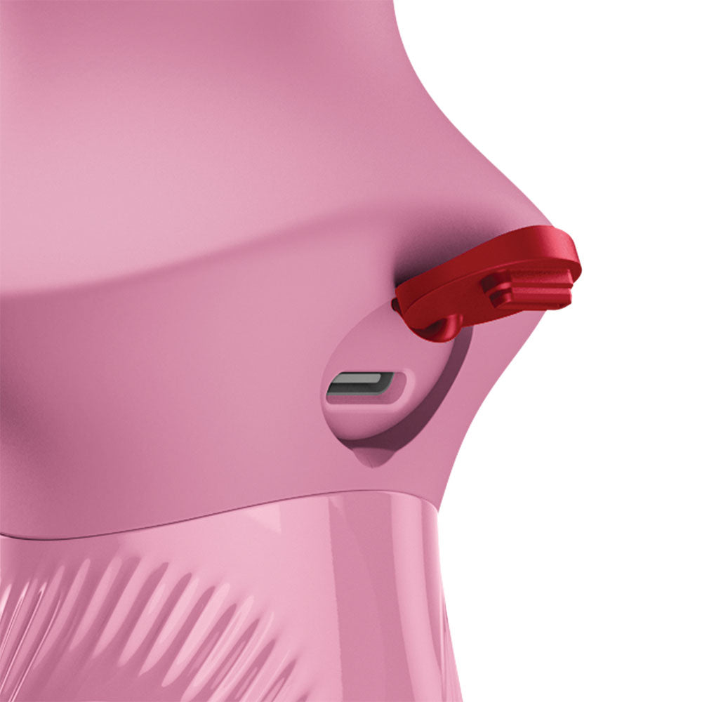Fun Factory BI STRONIC CRAVE Rose - Rose USB-C Rechargeable Thrusting Vibrator - FF001019RO01