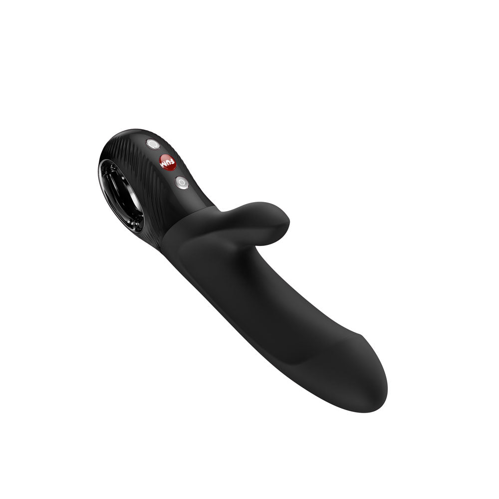 Fun Factory BI STRONIC EMBRACE Black - Black USB-C Rechargeable Thrusting Vibrator - FF001025BK01