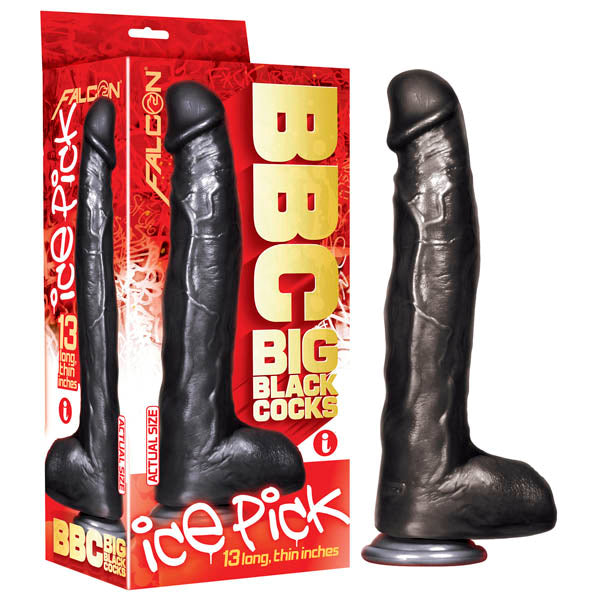 BBC (Big Black Cocks) - Ice Pick - Black 33 cm (13'') Dildo